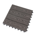 Embossed Fire-Retardant Waterproof Wood Plastic Composite WPC Decking Tiles